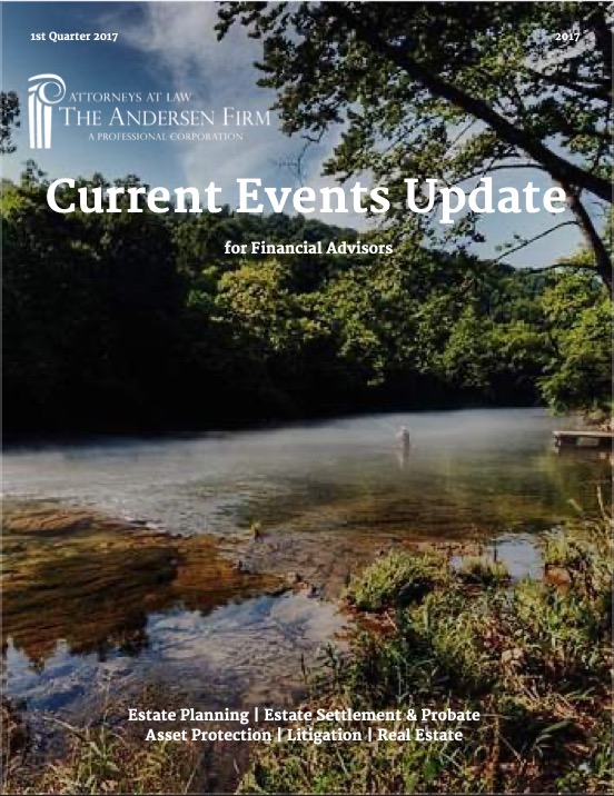 Financial Advisor Current Events Update 1st Quarter 2017