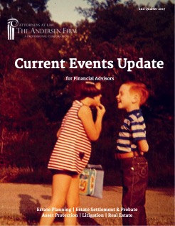 Financial Advisor Current Events Update 3rd Quarter 2017